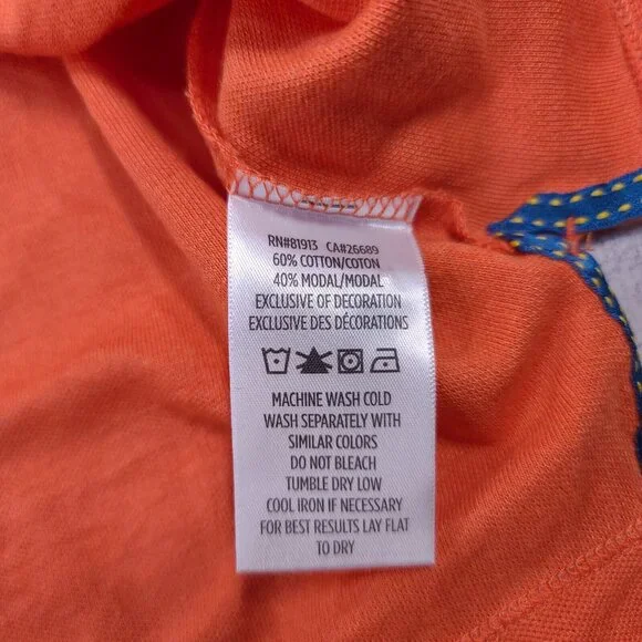 Robert Graham Mens Polo Shirt Size Large Classic Fit Orange Cotton Short Sleeve - Picture 6 of 6